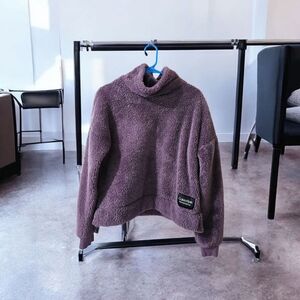 Calvin Klein Purple Cowl Neck Sweater with Chunky Knit